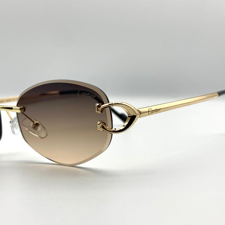 Solaires: Cartier Frameless Gold