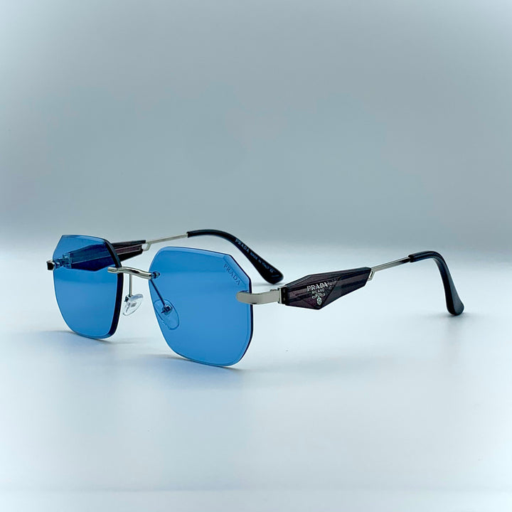 Solaires: Prada Blue Frame