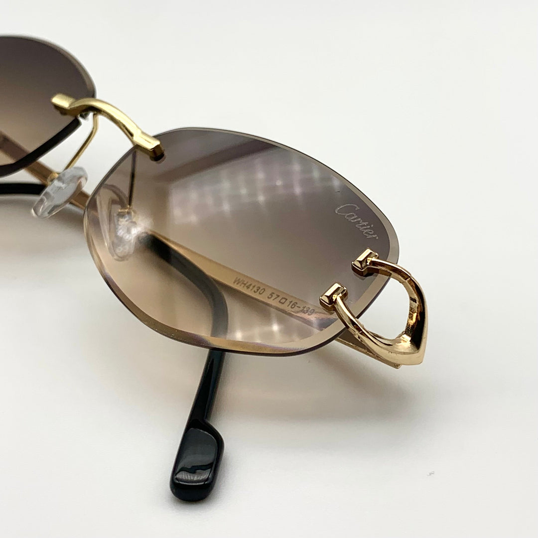 Solaires: Cartier Frameless Gold