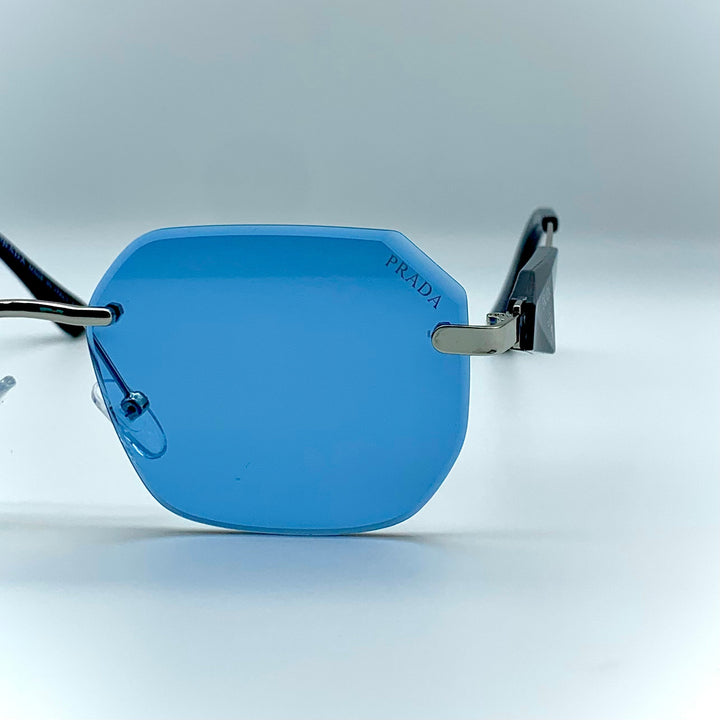Solaires: Prada Blue Frame