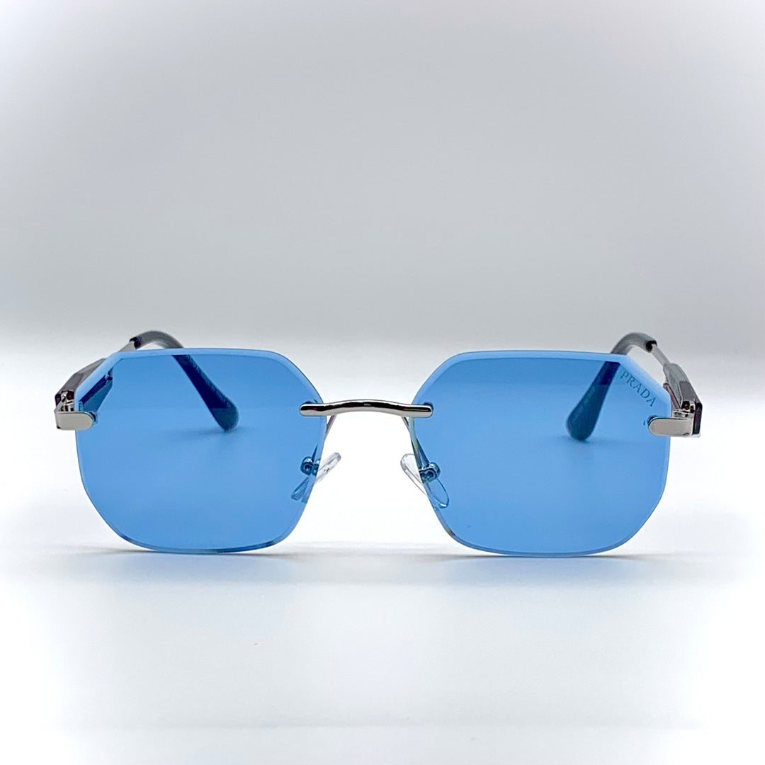 Solaires: Prada Blue Frame